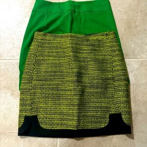 Set of 2 J.Crew Green Skirts